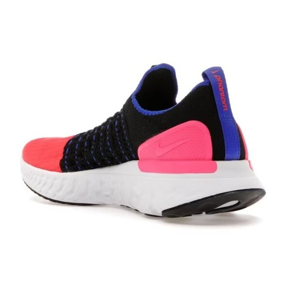 Nike Phantom Run Flyknit 2 Unisex 7.5Y/9w Running Shoes Black Red DX2354-001 NEW